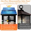 image:imageBesLowe Solar Outdoor Wall Lights 2Pack Black Solar Powered Wall Sconce Lanterns Waterproof Exterior Lighting Fixtures with Metal Frame Outside Lights for House Garage Porch LED Bulbs Included115 inch