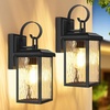 Black with Watter Ripple Glass