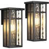 Black with Ripple Glass